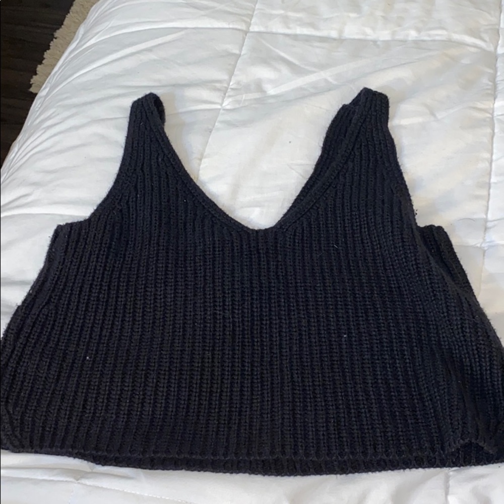 Intermix crop knit top - Picture 3 of 4